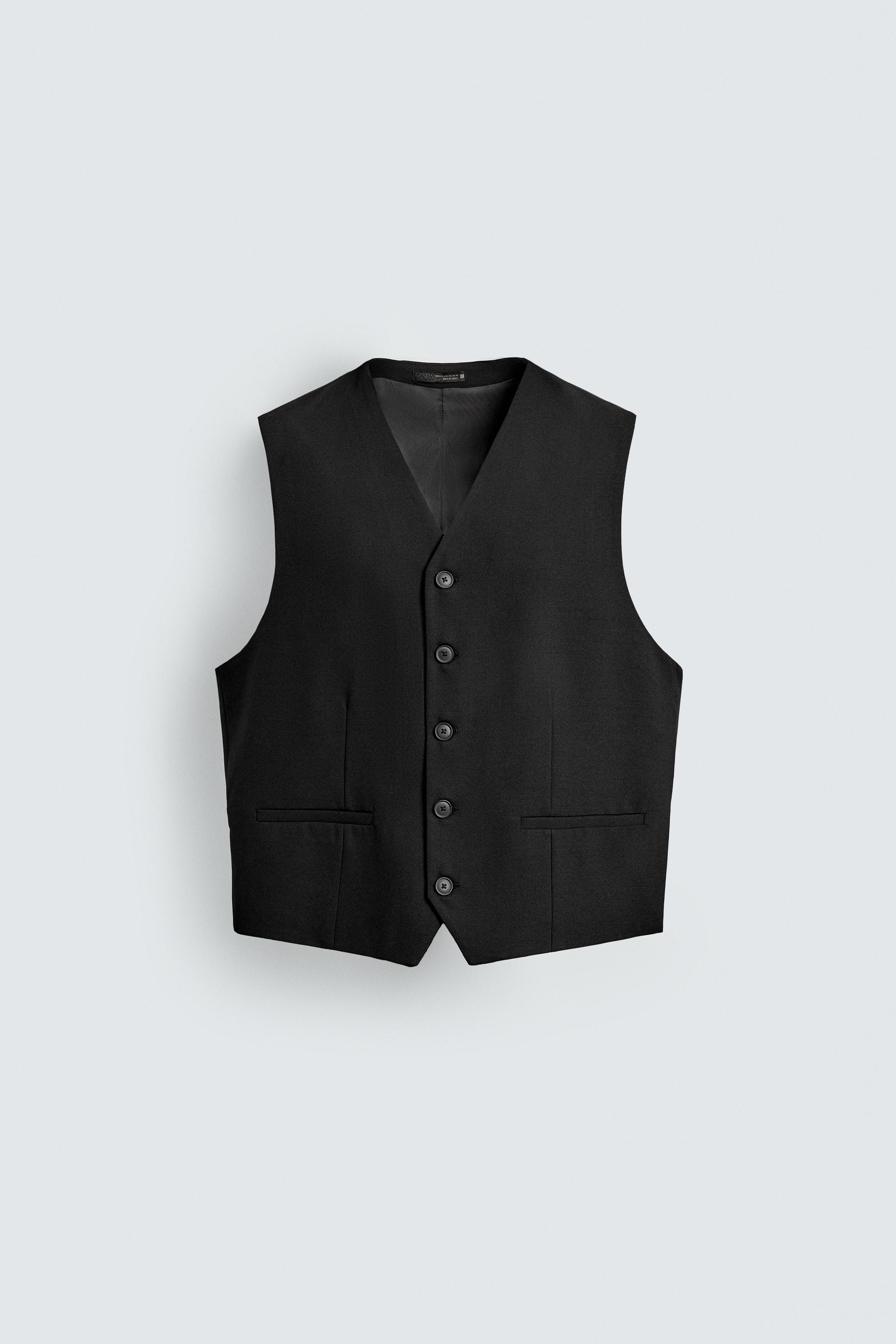 TEXTURED SUIT VEST